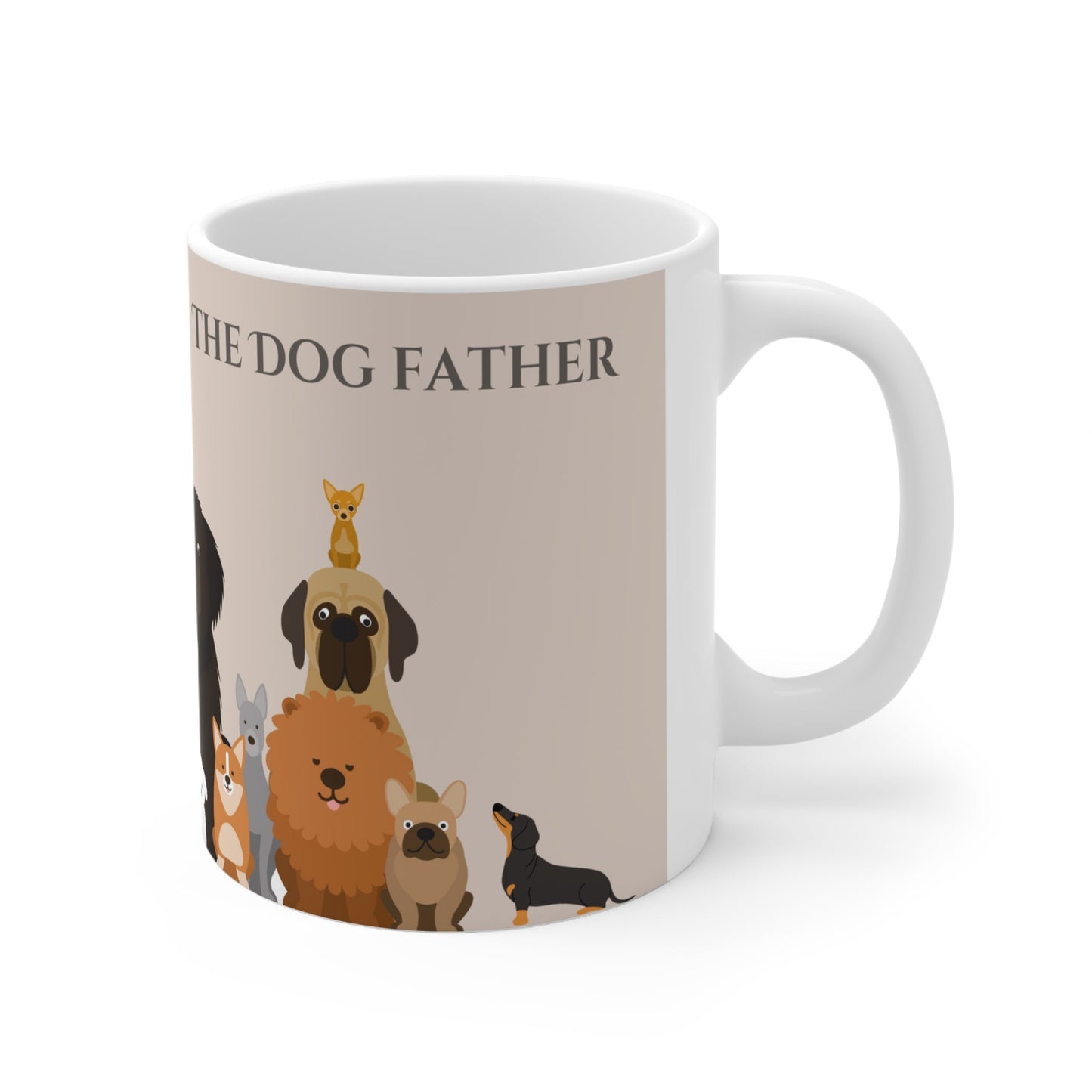 The Woof Pack Collection: 'The Dog Father' Ceramic Mug