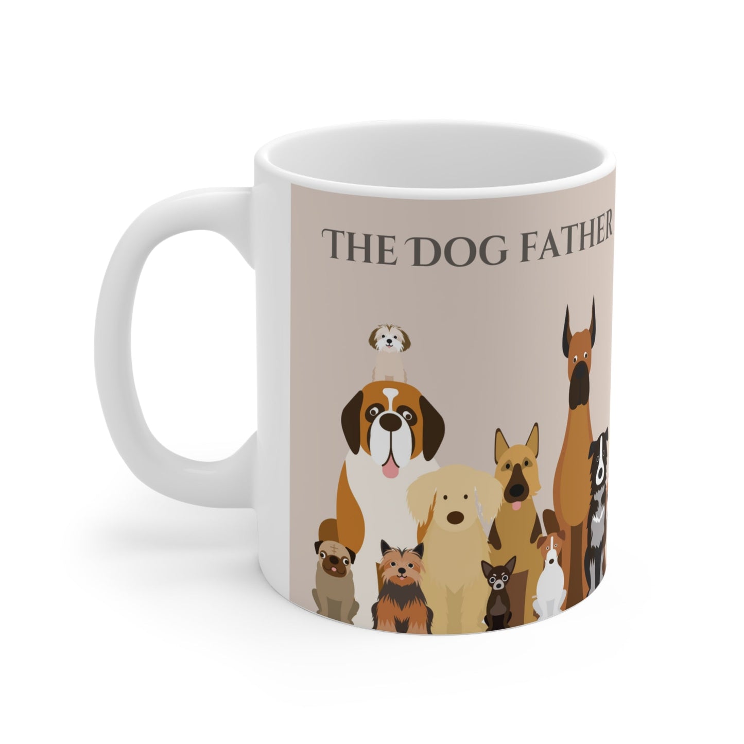 The Woof Pack Collection: 'The Dog Father' Ceramic Mug